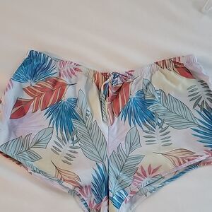 Secret Treasures tropical print pj shorts